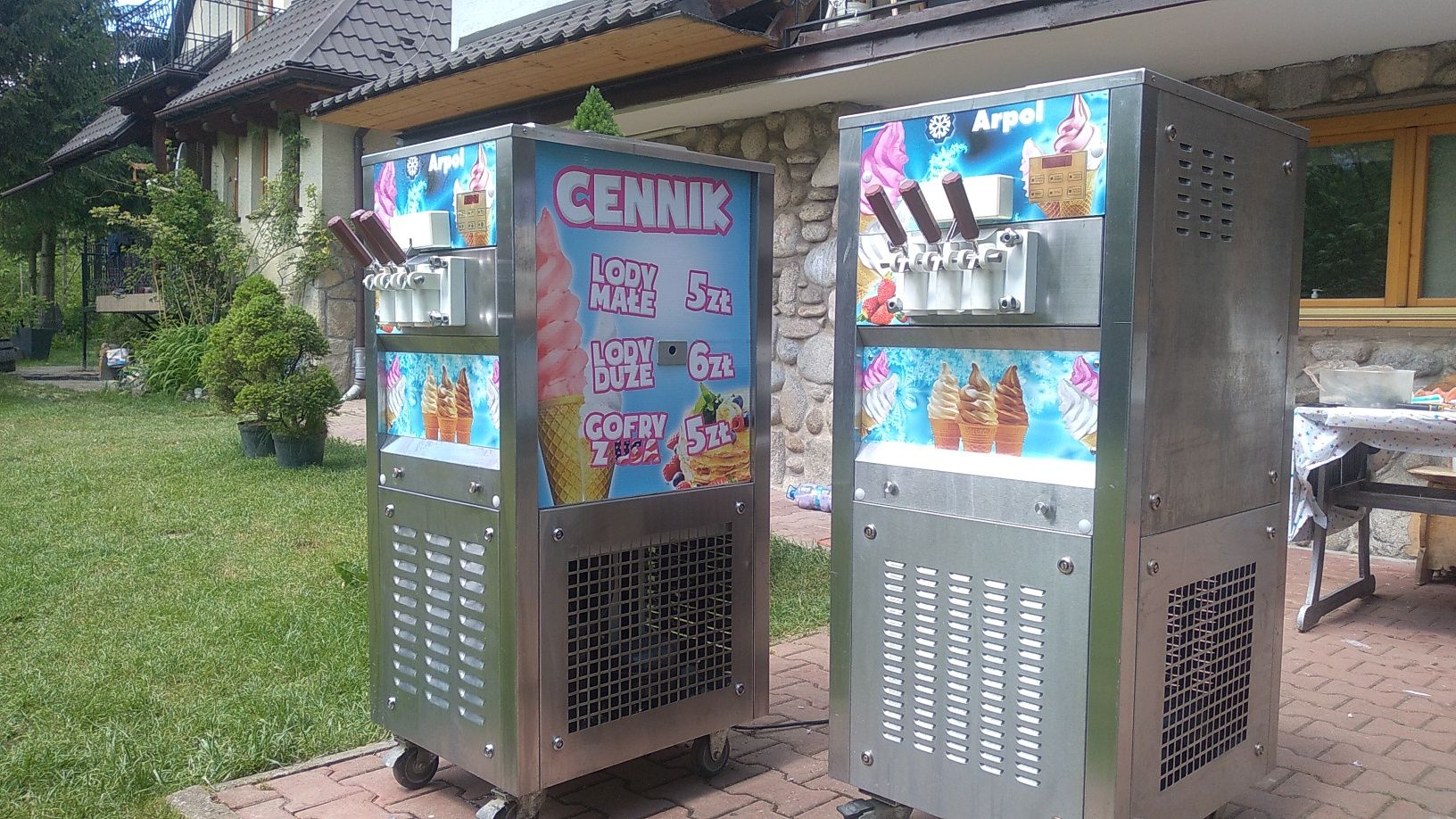 Maszyna Automat do lodów 2+mix Tanio Okazja Napowietrzanie