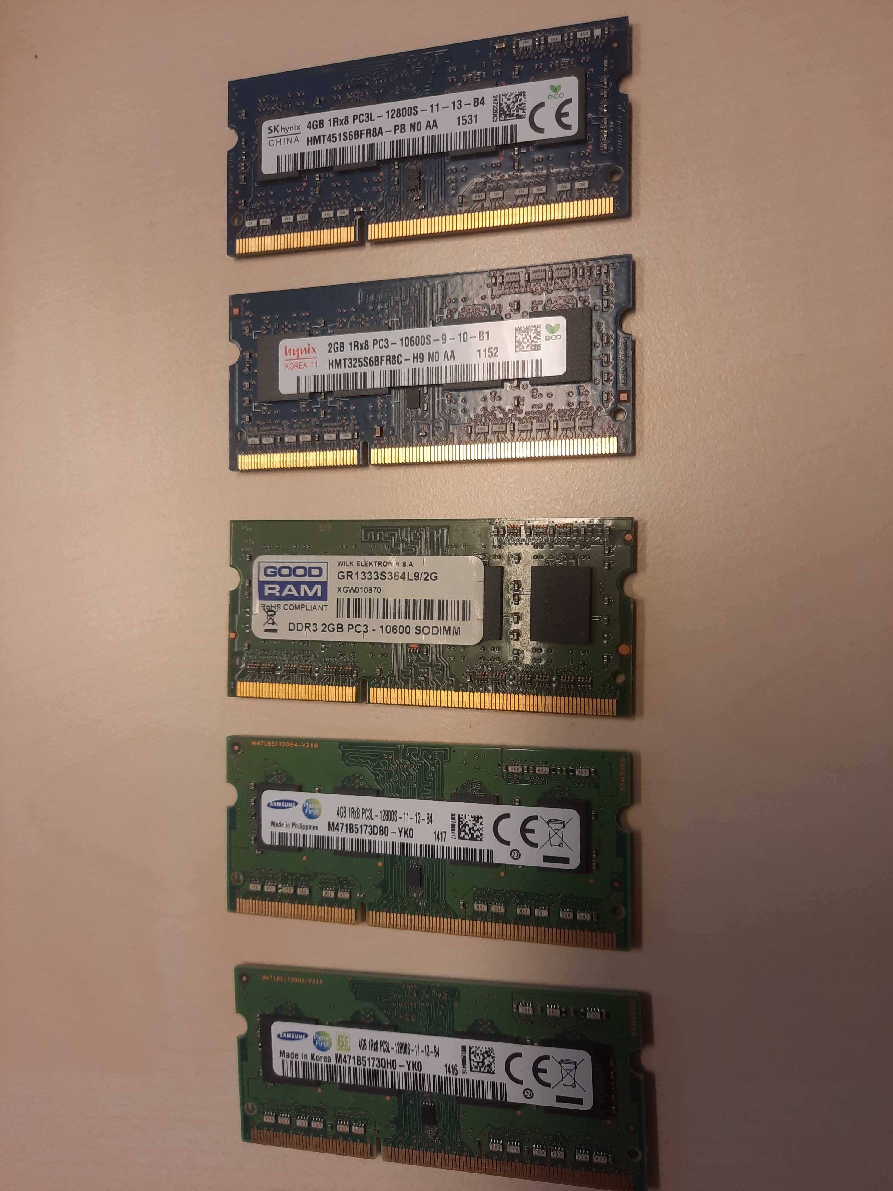 5 x pamiec Ram od 2-4 Gb