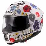 LS2 DAMSKI KASK motocyklowy integralny FF808 STREAM II FLOWERS WHITE M
