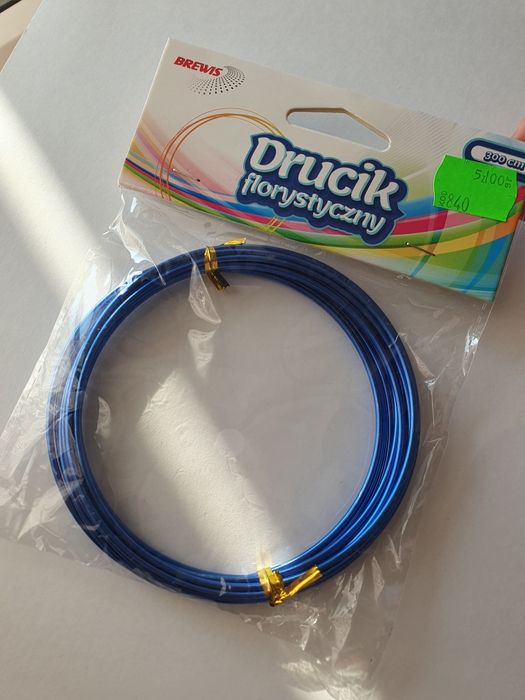 Drucik florystyczny niebieski 2 sztuki