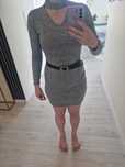Szara sukienka mini