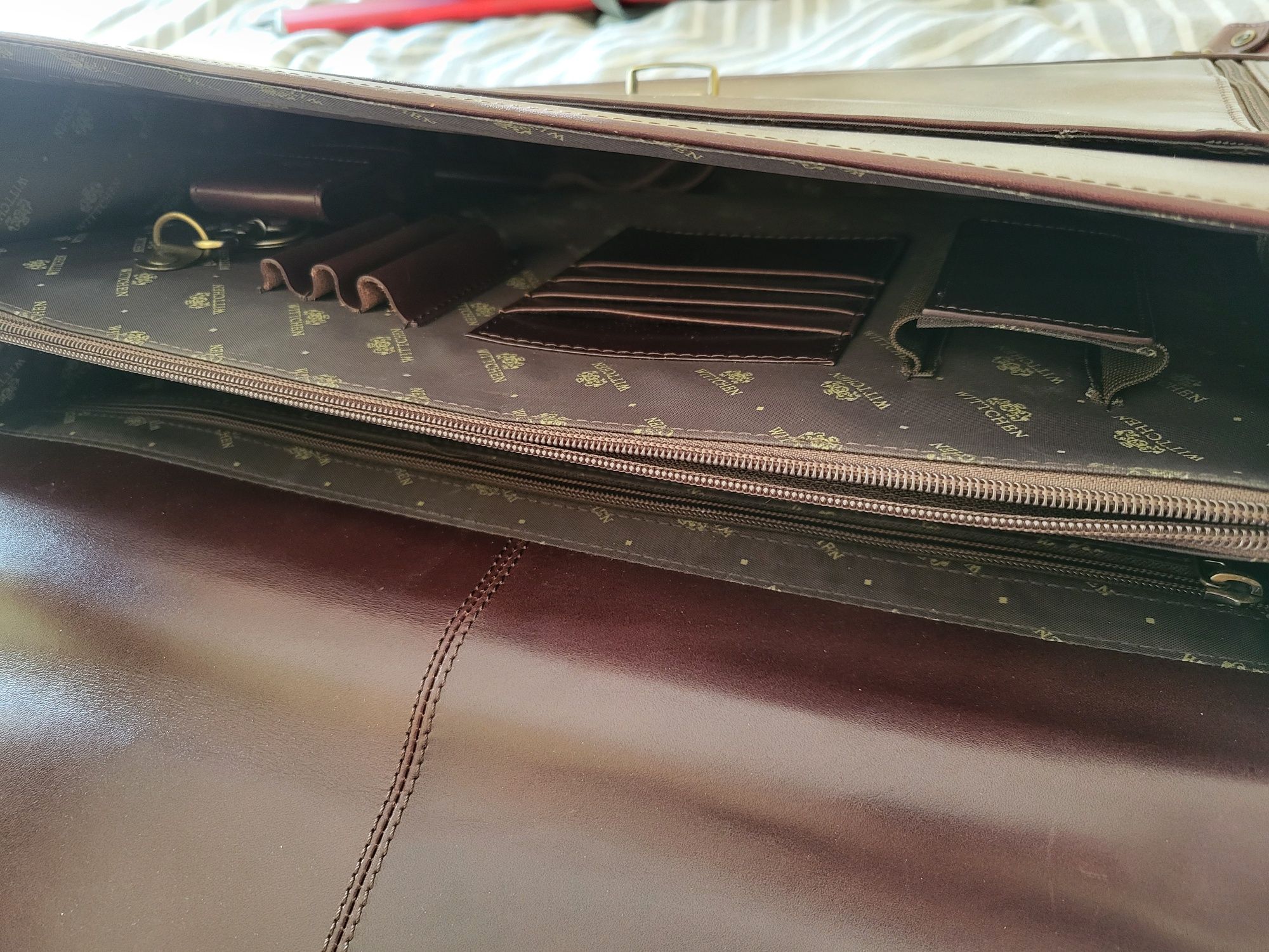 Teczka Wittchen męska ciemny brąz aktówka laptop