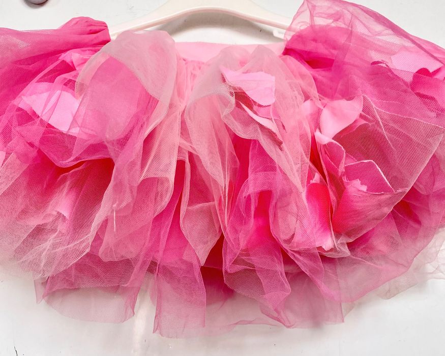 Spódnica popatu z płatkami MEGA ilośc tiulu