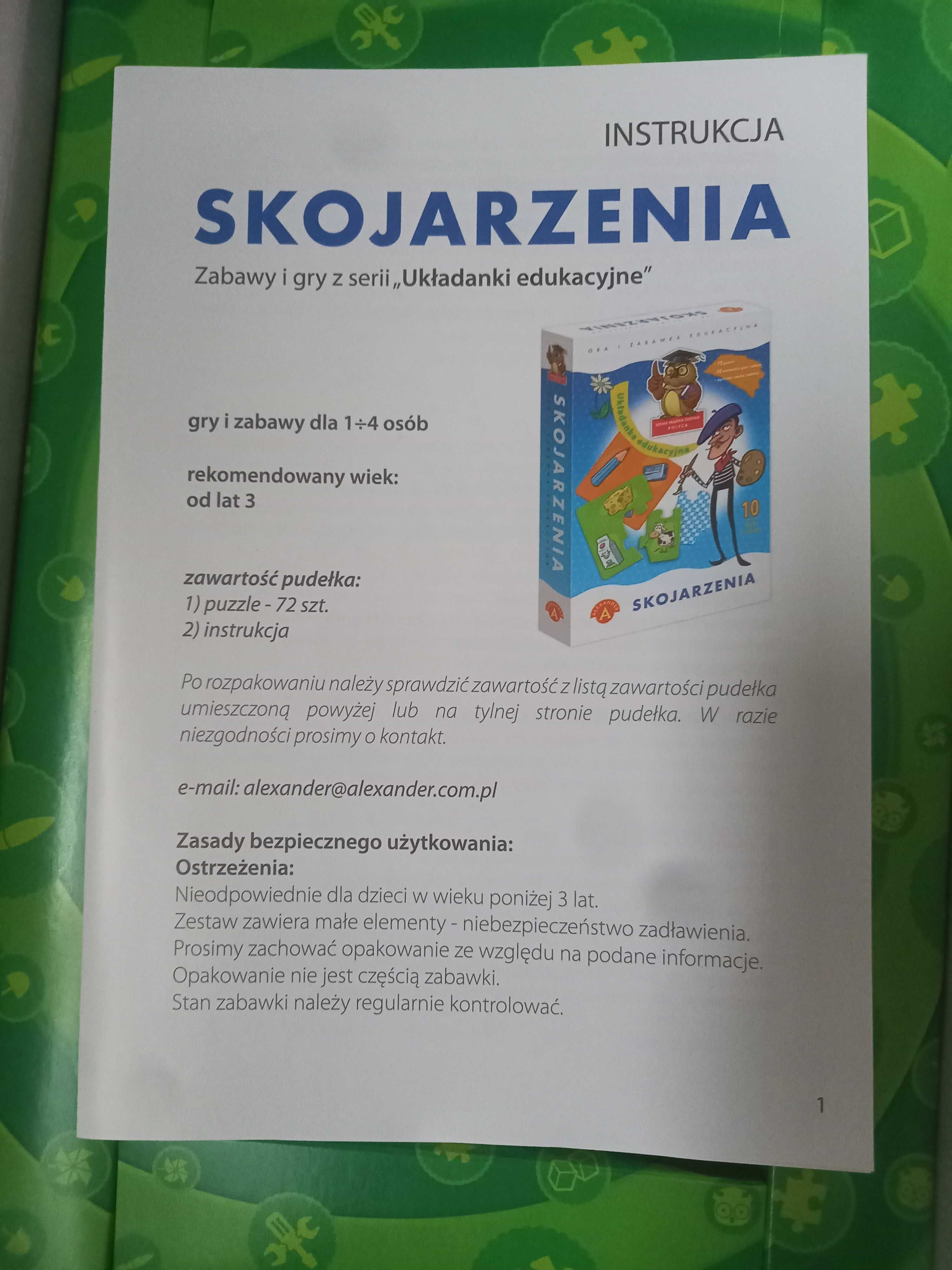 SKOJARZENIA - gra edukacyjna