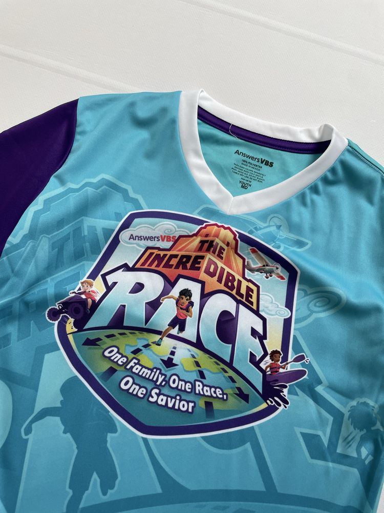 128-140 Answers VBS koszulka tshirt The Incredible Race