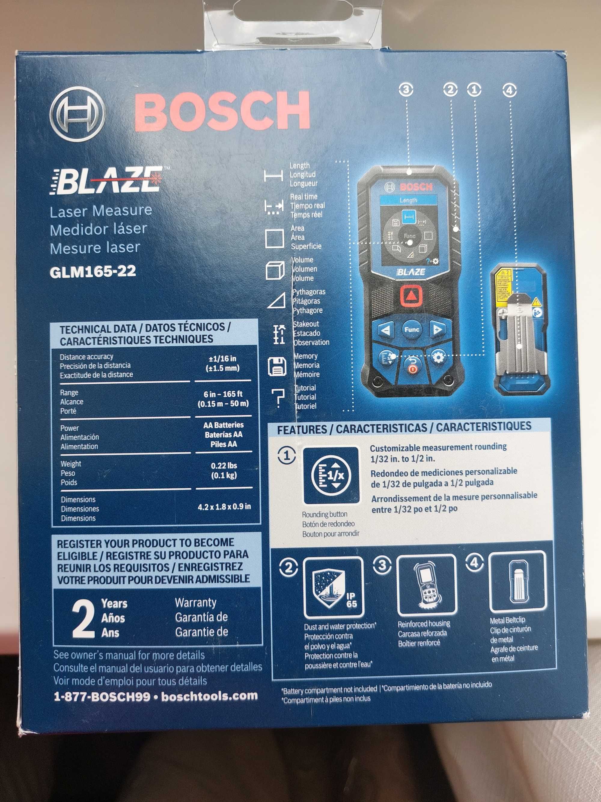 Лазерна рулетка дальномір BOSCH GLM165-22 Professional