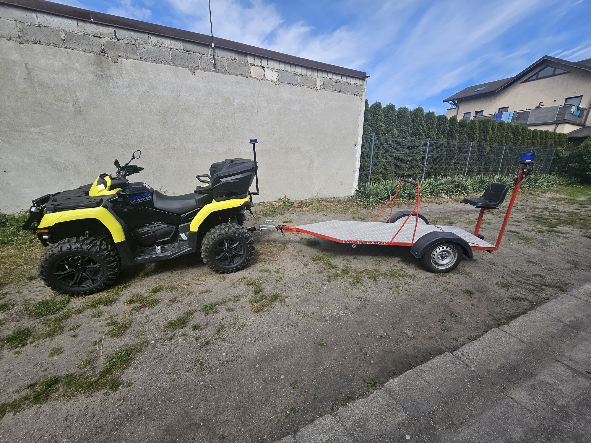 Przyczepa ratownicza do quada