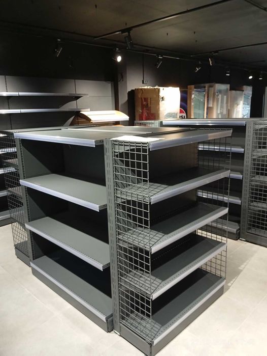 Торговые стеллажи. Касса. Касове обладнання. Полки в наличии. Холод