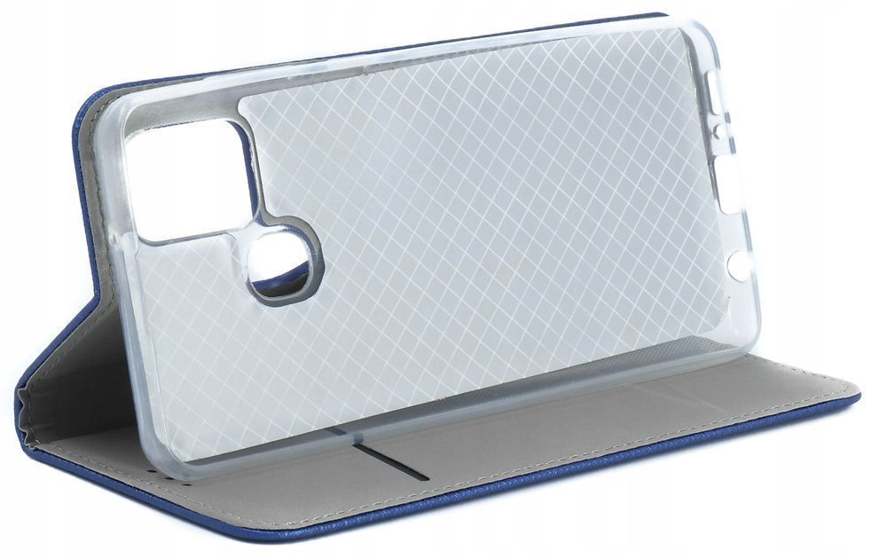Etui Z Klapką Magnet Do Samsung Galaxy A21S Portfel Granatowe