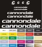 CANNONDALE naklejki na rower zestaw 169-2B