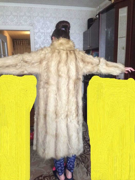 Шуба, натуральный степной волк