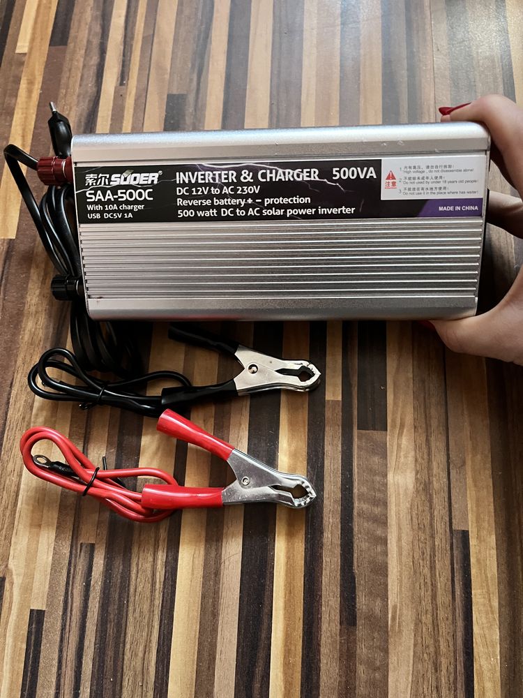 Інвертор 12V 220V 500W чистий синус