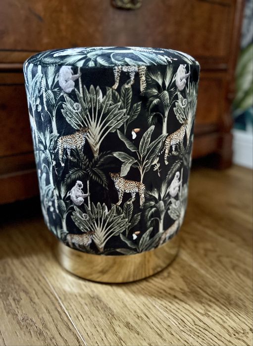 Puff pufa welurowa aksamitna jungle animals rośliny dzikie zwierzęta