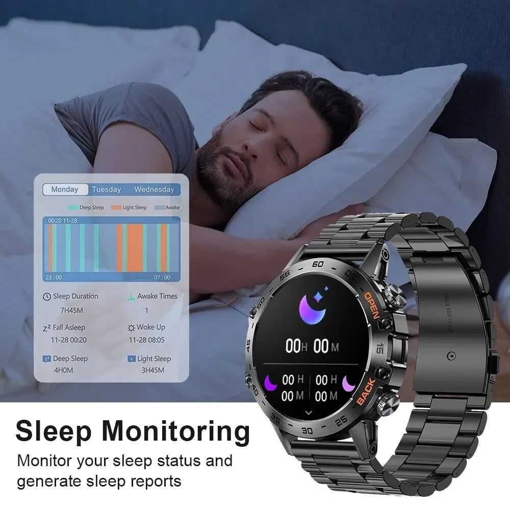 Zegarek Smartwatch Męski Rozmowy Menu PL Sportowy