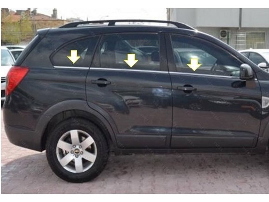 Opel Antara Нижние молдинги стекол, окантовка окон Carmos