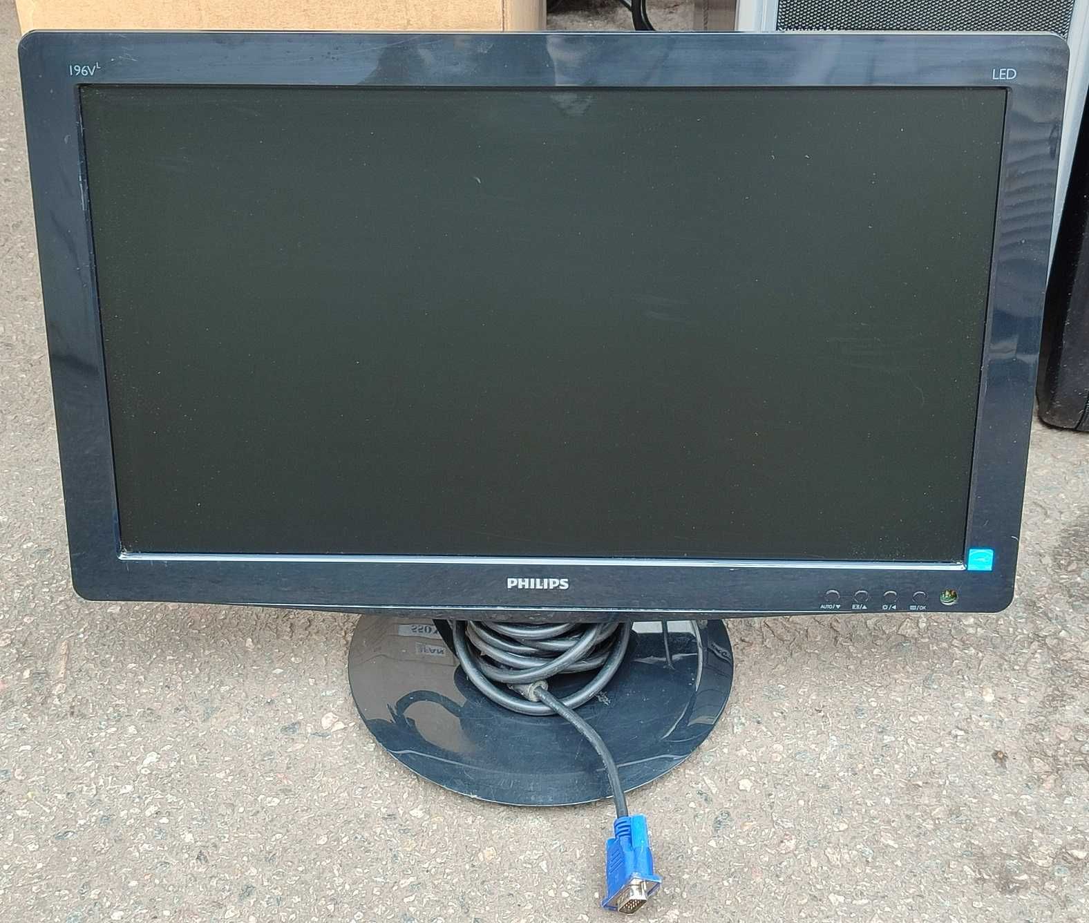 Монитор 19" Philips 196V3L VGA DVI (HDMI переходником) LED подсветка