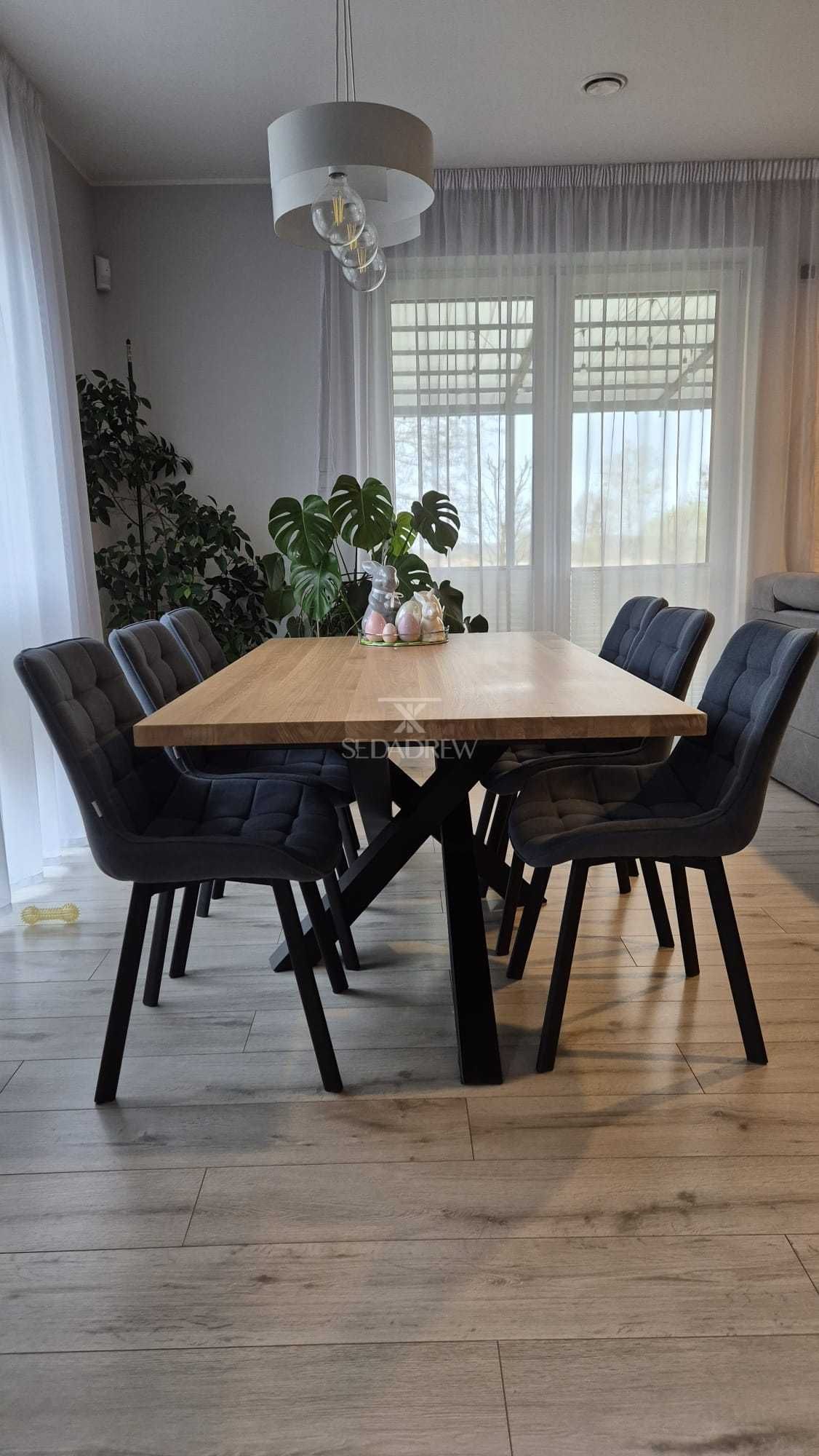 Stół dębowy loft na wymiar stolik kawowy regał szafka RTV na wymiar