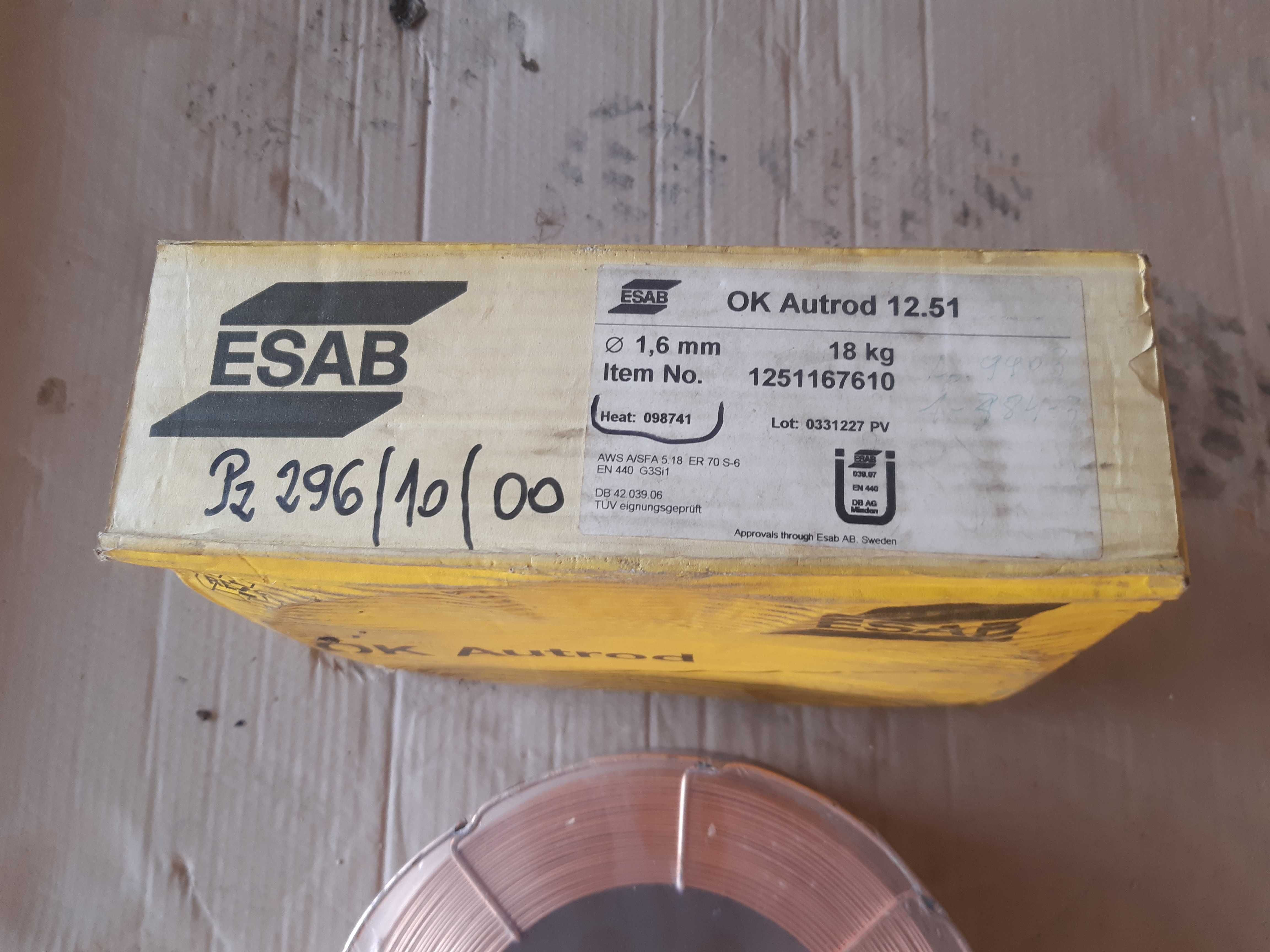 Drut spawalniczy ESAB Autrod 12.51 1,6mm