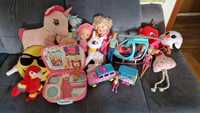 Zestaw zabawek dla dziewczynki - Lalka Barbie Helikopter Auto