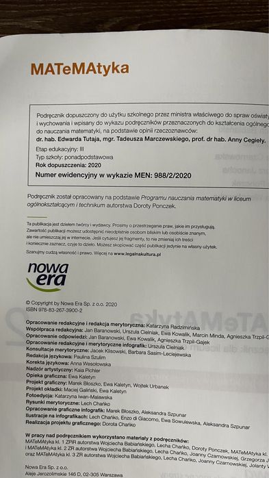 MATeMAtyka 2 zakres podstawowy i rozszerzony