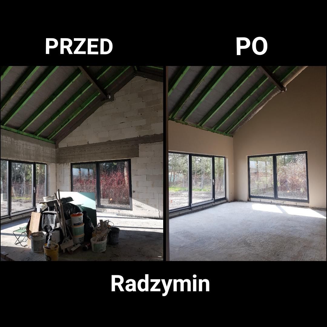 Tynki gipsowe maszynowe agregatem. Terminy 2025r.