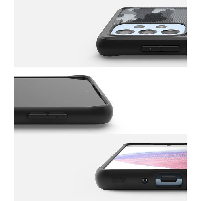 Ringke Fusion Matte etui z żelową ramką Samsung Galaxy A73 czarny