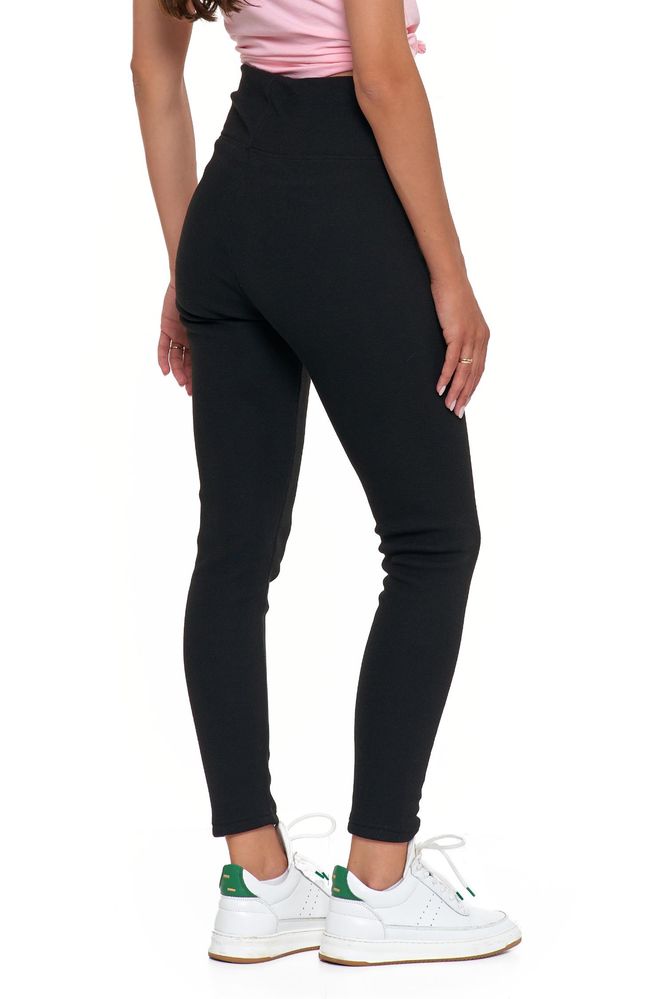 Moraj legginsy damskie czarne prążkowane r.S/M, L/XL