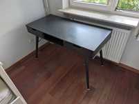 Biurko ikea czarne z szufladami