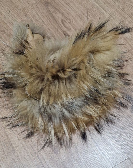 Jenot naturalny obszycie kaptura 73 cm