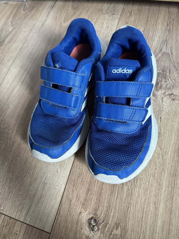 Buty Adidas Tensaur niebieskie 32 rzepy chłopięce