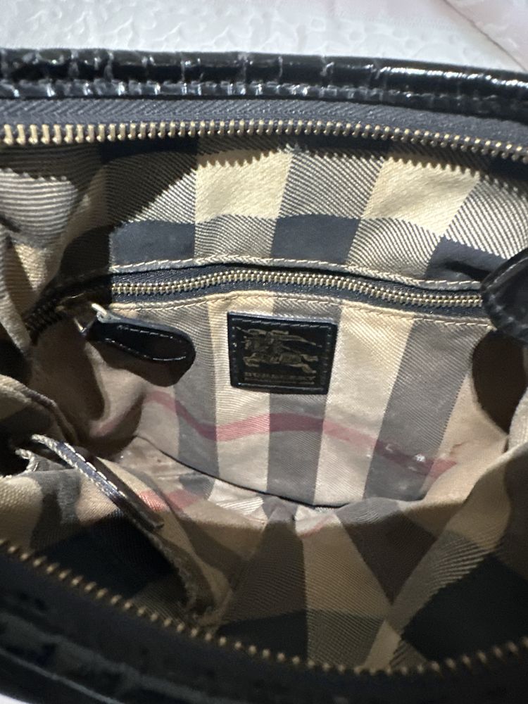 Bolsa tiracolo preta original Burberry Dryden