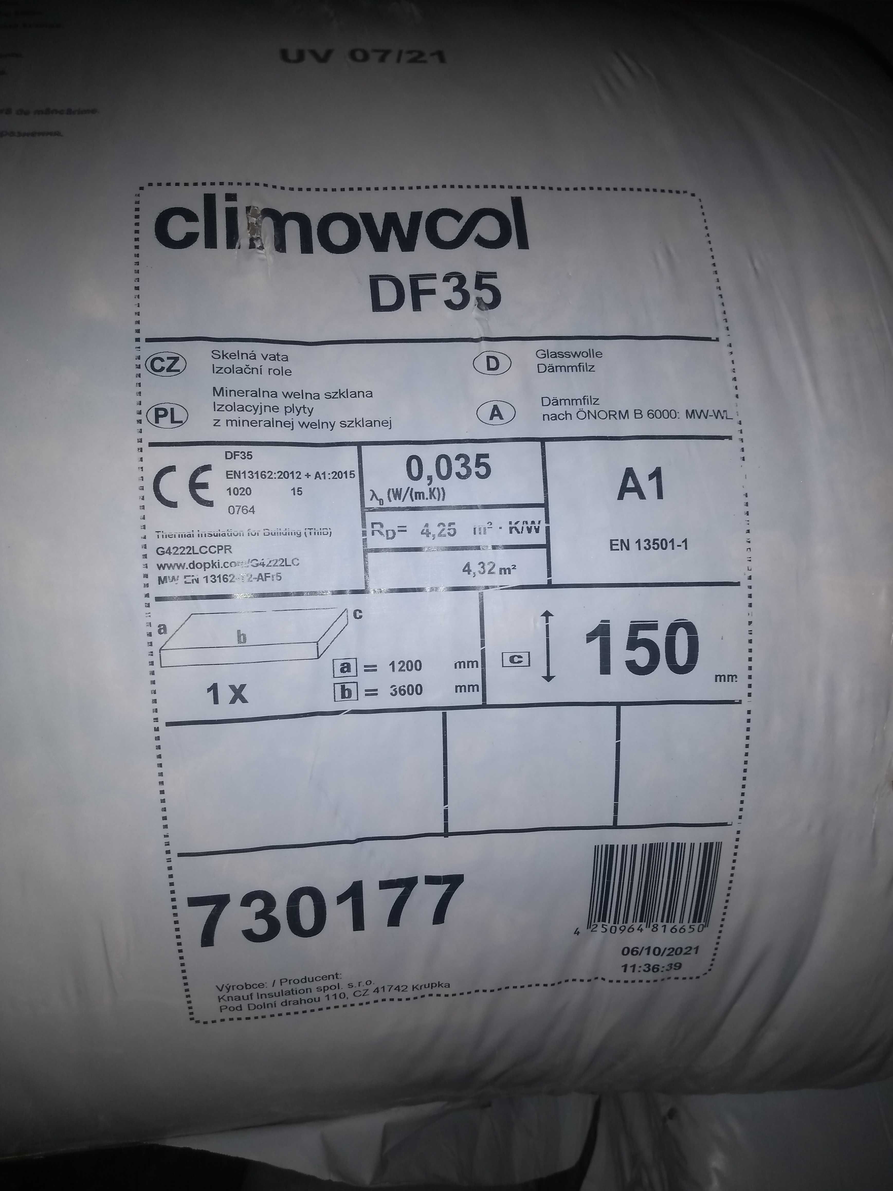 Wełna firmy Knauf 15 cm