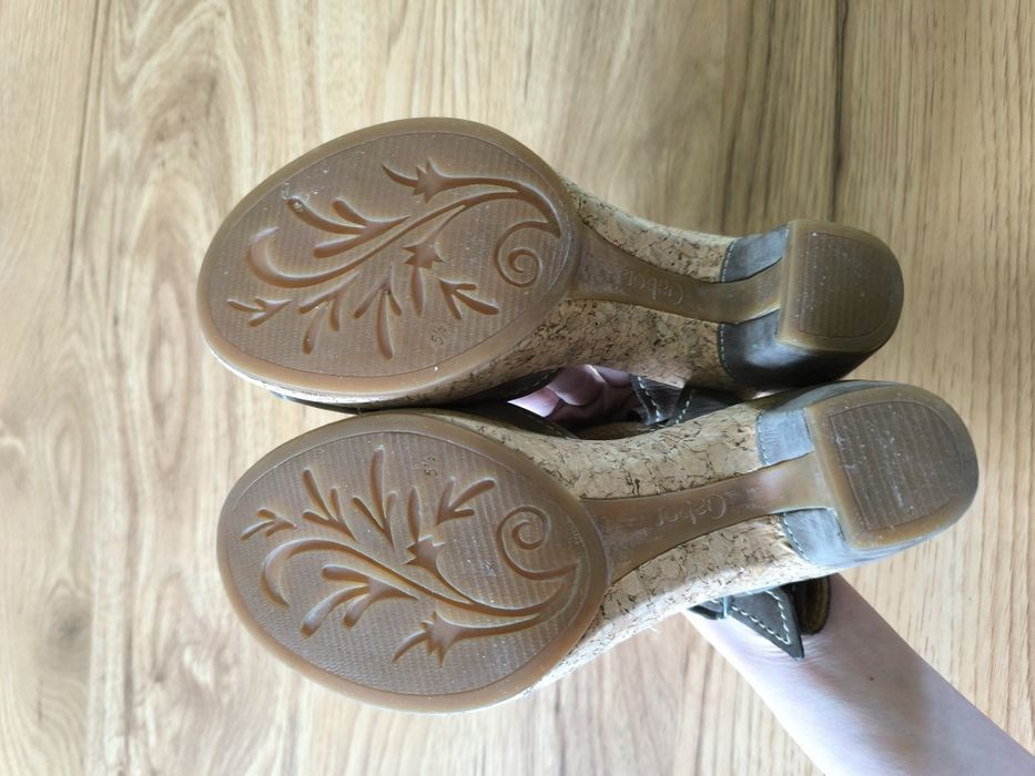 Skórzane sandałki Gabor rozm 38,5 stan bardzo dobry