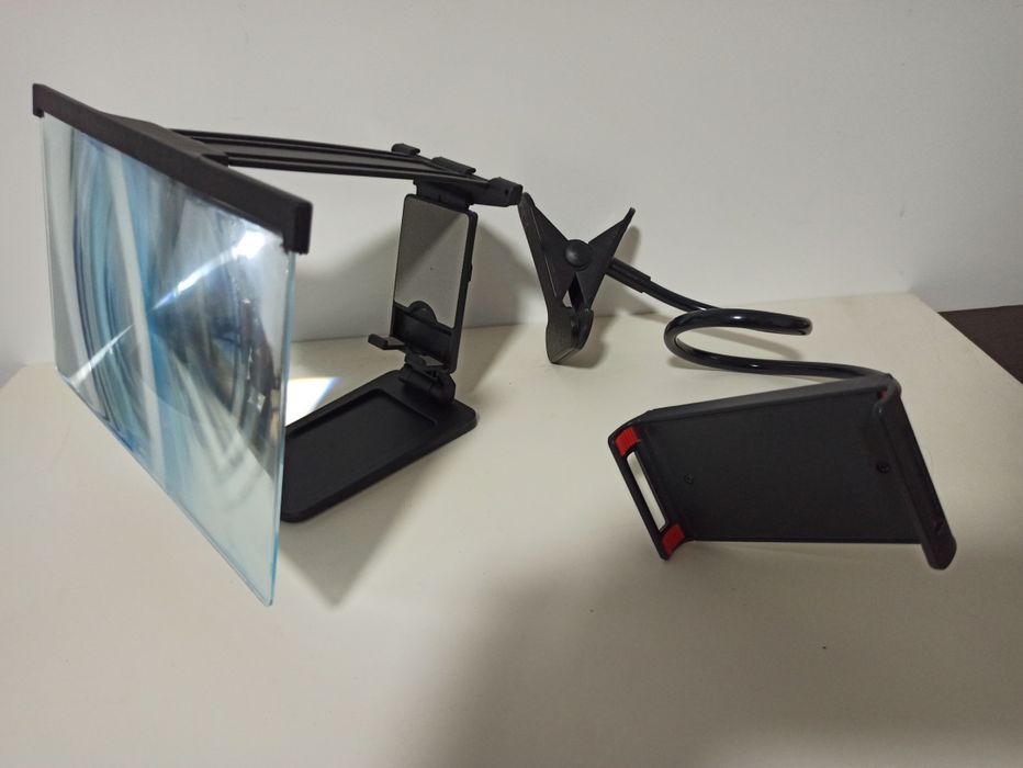 Cana za zestaw - ekran powiększający 12 cali i uchwyt do telefonu
