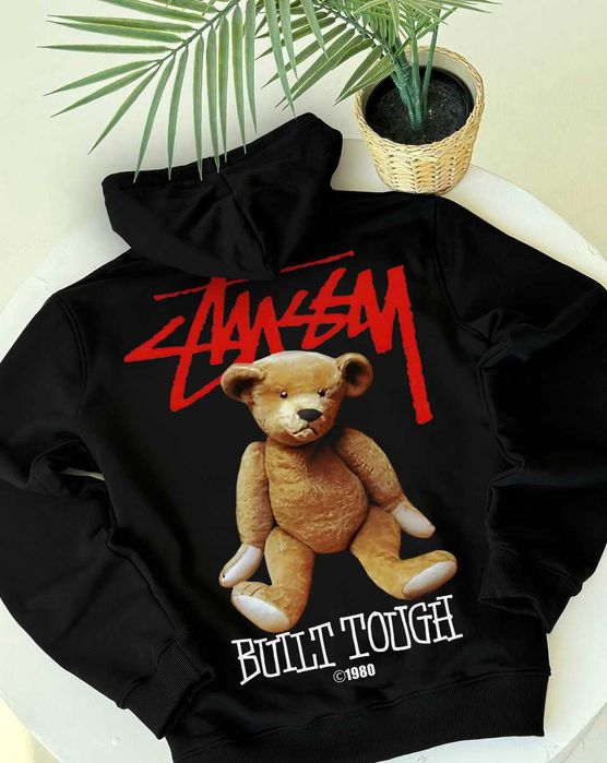 Stussy Стусси Худи мужское черное Yellow Fuzzy Dice // XS S M L XL XXL