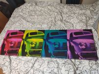 Obraz na drewnianej oprawie 140cm x 45 cm