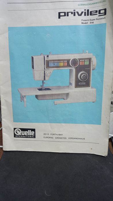 Інструкція до швейної машинки Privileg