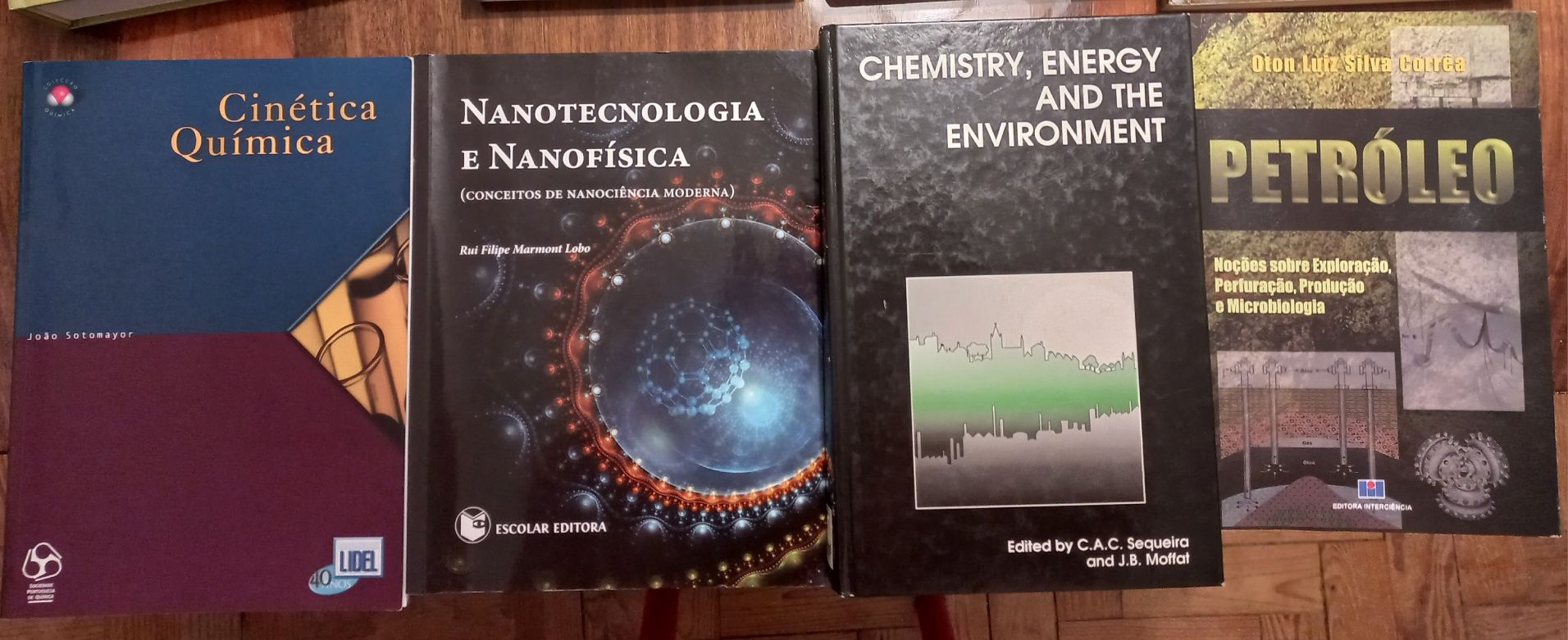 Livros de engenharia química, nanotecnologia e microbiologia