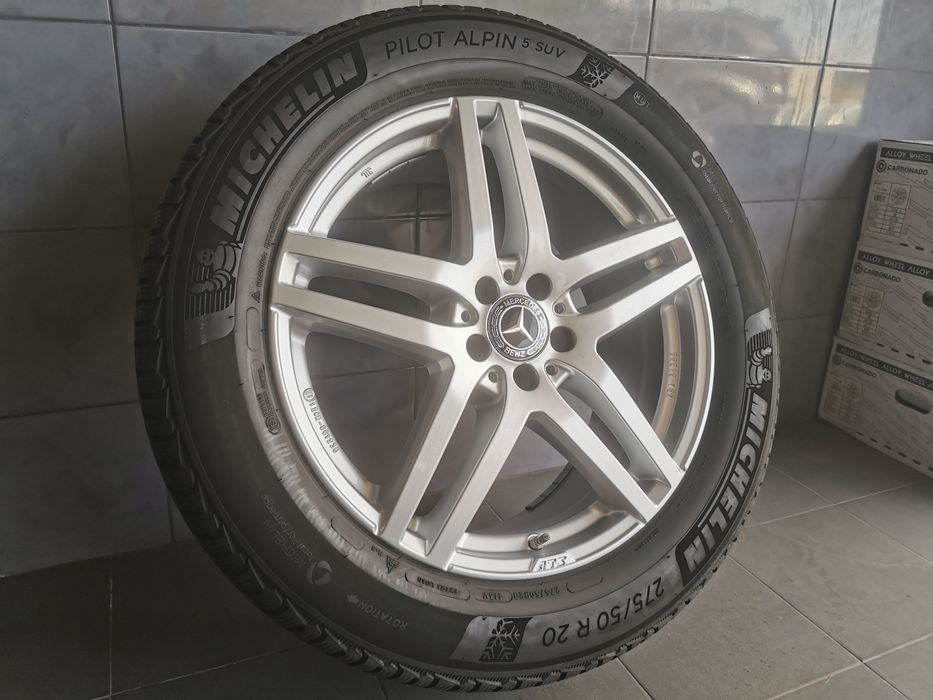 Koła 20" 275/50R20 Mercedes ML opony zimowe Michelin czujniki ciśnieni