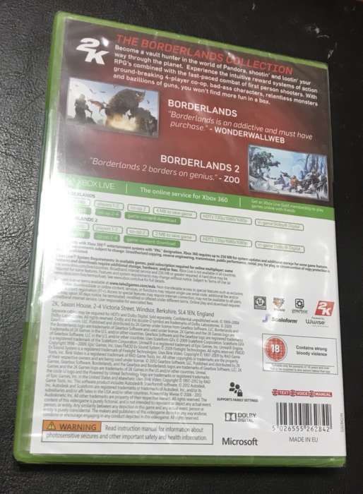 The Borderlands Collection xbox 360