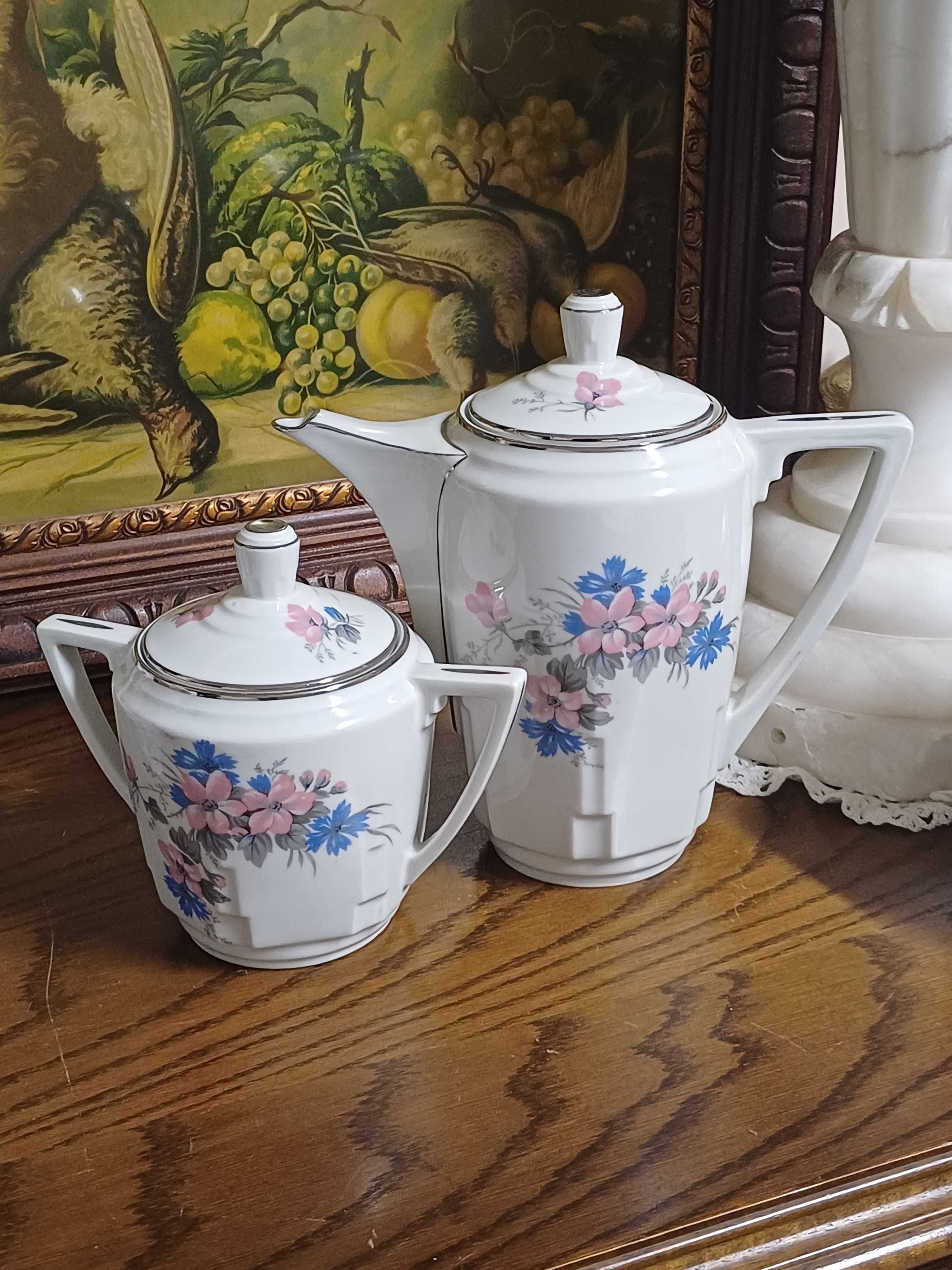 Dzbanek i cukiernica porcelana Limoges Francja (P.4133)