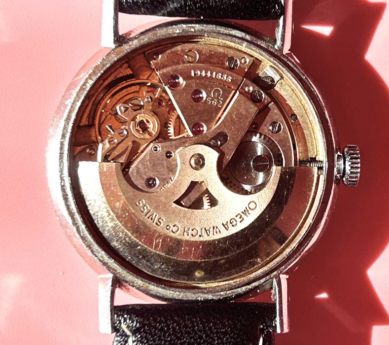 Zegarek „OMEGA AUTOMATIC” 24 JEWELS + pudełko. Lata 60 ubiegłego wieku