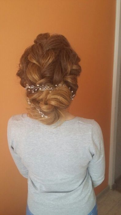 Tiara Ozdoba do włosów Kryształki Cyrkonie ŚLub Wesele Elegancka Piękn