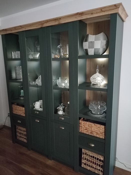 Meble do salonu witryna + szafka tv