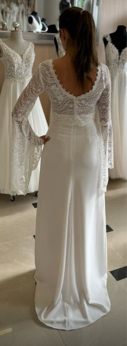 Dwuczęściowa suknia ślubna