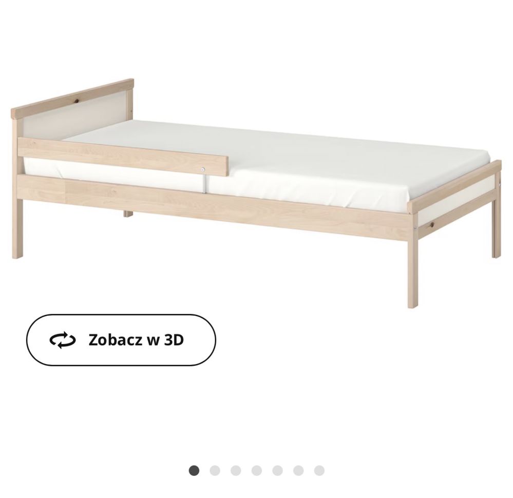 Łóżko dziecięce pojedyncze z materacem IKEA SINGLAR