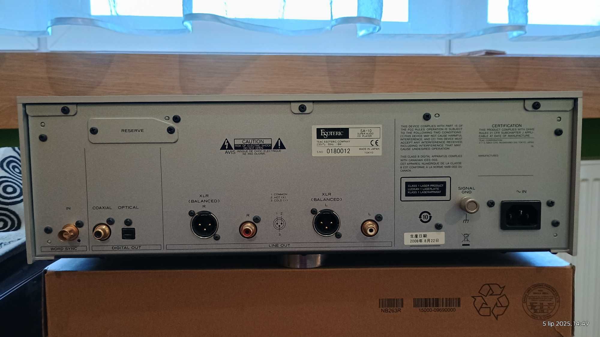 Esoteric SA-10 Odtwarzacz CD/SACD