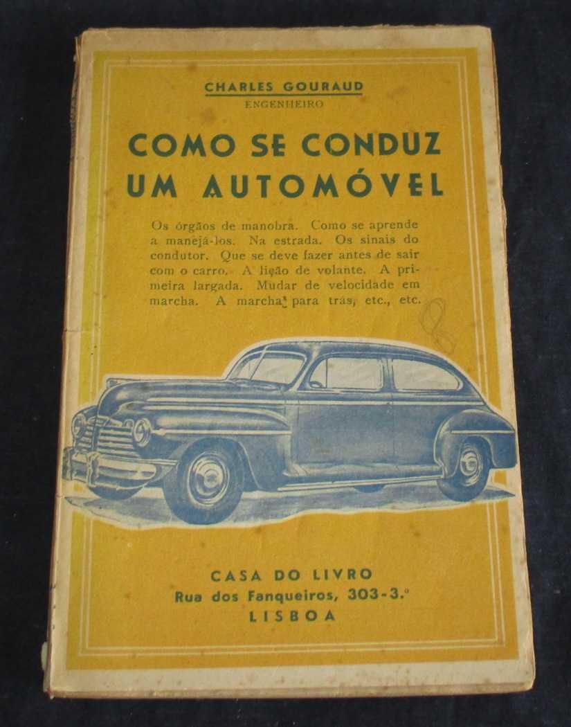 Livro Como se conduz um Automóvel Charles Gouraud