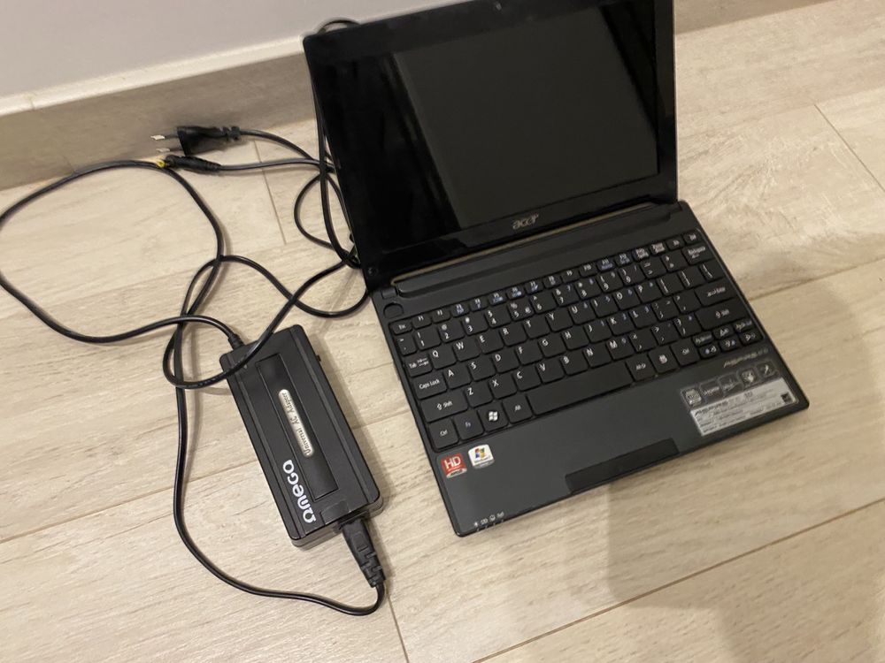 Mini laptop Acer Aspire One dolożony RAM i nowy dysk