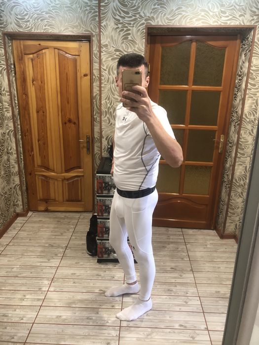 Компрессионные, тррмо лосины Under Armour с карманом